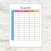 Daily Appointments Colorful Printable Editable Appointment - Etsy