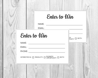 To Win Template - Etsy
