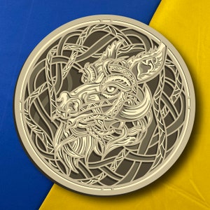 Dragon Multilayer/ Dragon SVG/ 3D Decor/ CNC file/ Dragon svg files for cricut/ layered file
