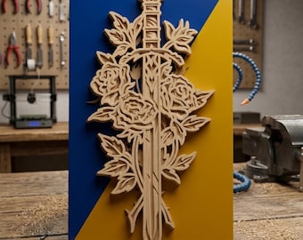 Sword multilayer. SVG. 3D Decor. CNC . Cricut construction. Layered. Laser cut file