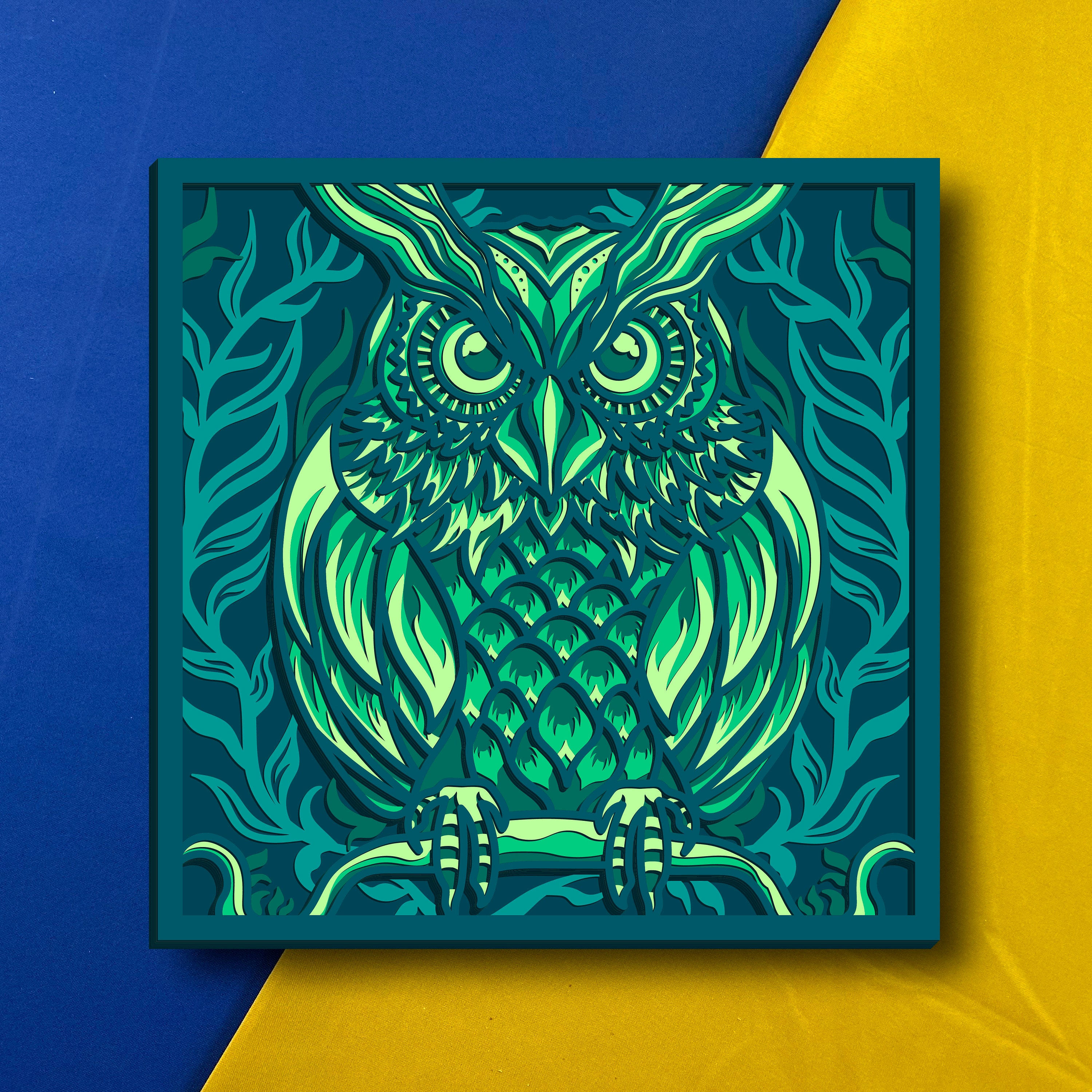 Owl Multilayer/ Owl SVG/ 3D Decor/ CNC file/ Owl svg files for cricut/ layered file