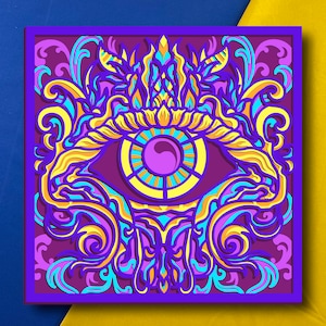 Auge Multilayer / Auge SVG / 3D Dekor / CNC Datei / Auge svg Dateien für Cricut / Schichtdatei