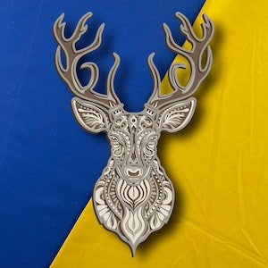 Herten meerdere lagen/herten SVG/3D decor/CNC-bestand/herten svg-bestanden voor cricut/gelaagd bestand