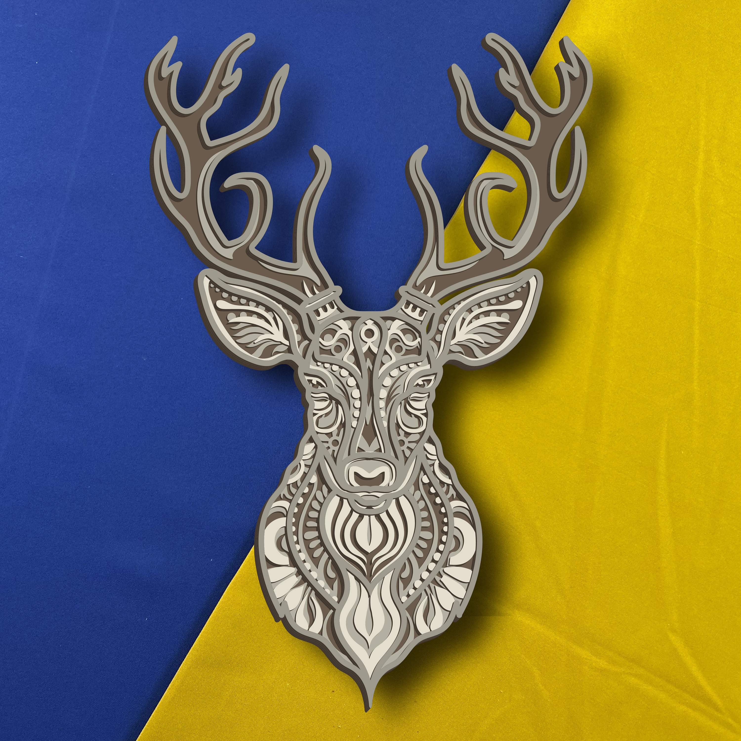 Deer Multilayer/ Deer SVG/ 3D Decor/ CNC file/ Deer svg files for cricut/ layered file