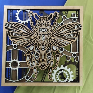 Cicada Multilayer/ Cicada SVG/ 3D Decor/ CNC file/ Cicada svg files for cricut/ layered file