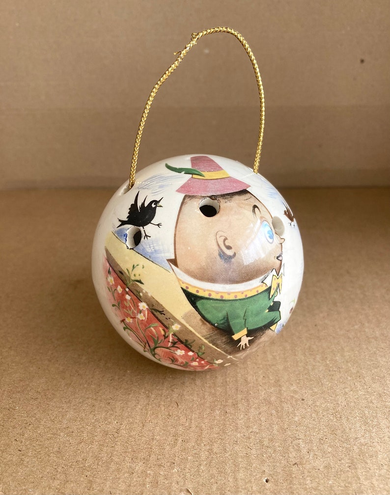 Vintage Humpty Dumpty Ceramic Pomander: Old Foley Christmas Decoration ...