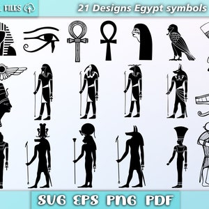 Symbols svg/ Egypt svg/ epygtian symbols svg/ Egypt symbols svg/ eps/pdf/svg/png/ pharaoh svg/ Egypt gods svg/ Egypt silhouette
