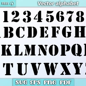 Stencil alphabet svg/ stencil vector/ army alphabet svg/ alphabet svg/stencil clipart/ stencil alphabet/ eps/pdf/png/svg