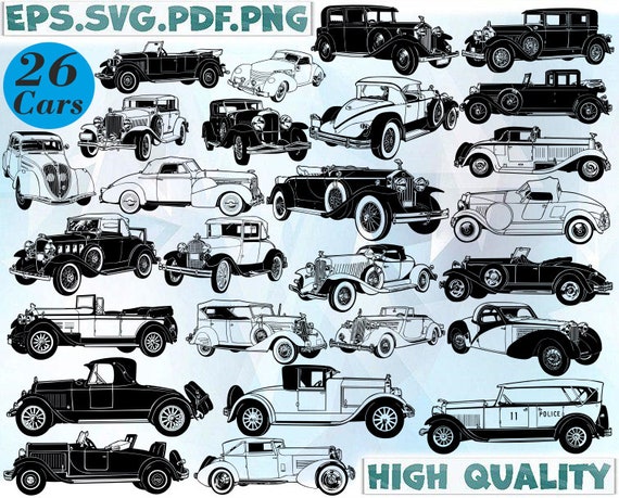 Download Cars Svg Old Car Svg Car Svg Vintage Cars Muscle Car Svg Etsy