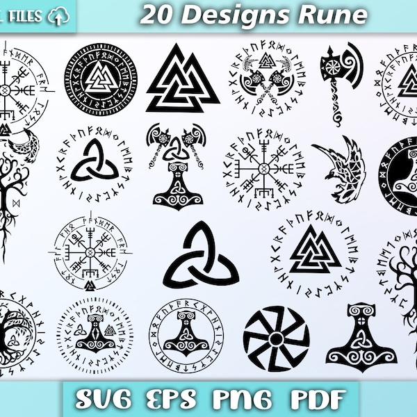 Viking Symbols/ circle rune/ valknut svg/ scandinavian rune/ nordic svg/ rune compass/ celtic symbols/ clip art svg/ scandinavian symbols