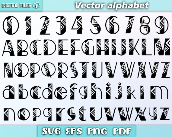 African Alphabet Letters