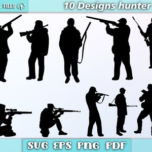 Jäger svg/ Jäger Silhoutte/ Jagd svg/ Jagd Silhouette svg/ eps/pdf/png/svg/ Jäger Clipart/ svg Cut Files