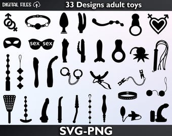 Paquete de juguetes eróticos svg juguetes sexuales svg vector  