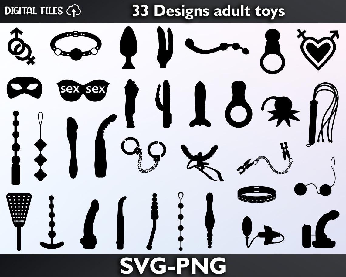 Paquete de juguetes eróticos svg juguetes sexuales svg vector  