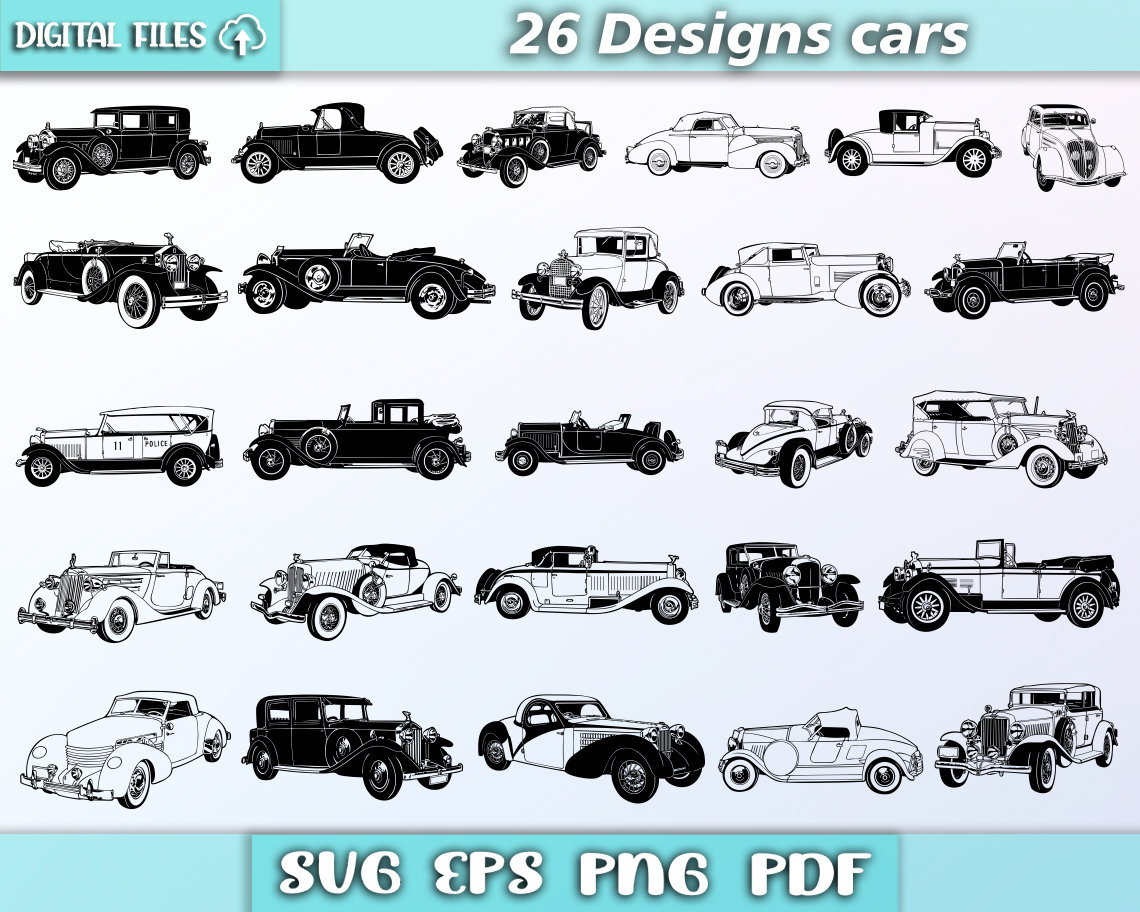 cars-bundle-svg-old-car-svg-car-svg-vintage-cars-muscle-car-svg