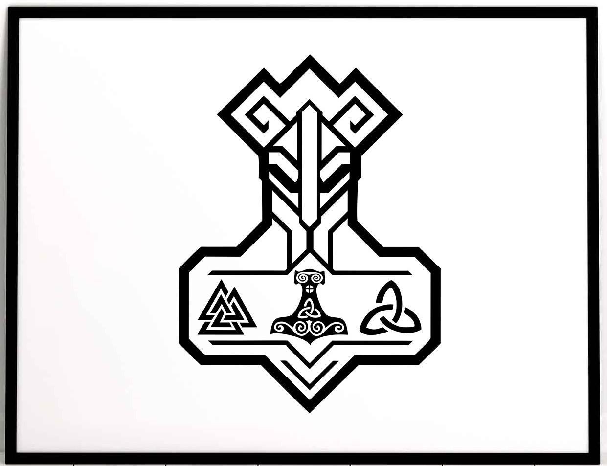 Rune Viking Svg / Scandinavian Rune Vector/ Circle Rune Svg/ Vegvisir ...