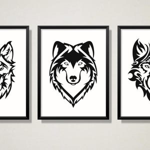 Wilk SVG, Wilk Clipart, Sylwetka Wilka SVG, Sylwetka Wilka, Wektor Wilka, Wilk, eps, pdf, svg, png, grafika wilka, pobieranie cyfrowe zdjęcie 2