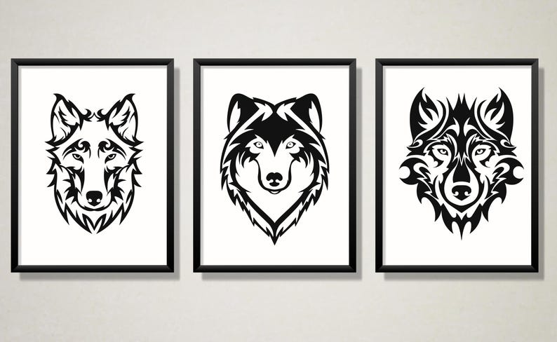 Wilk SVG, Wilk Clipart, Sylwetka Wilka SVG, Sylwetka Wilka, Wektor Wilka, Wilk, eps, pdf, svg, png, grafika wilka, pobieranie cyfrowe zdjęcie 2