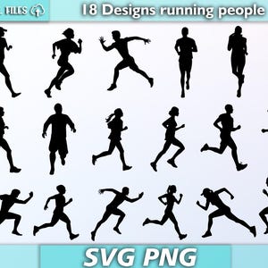 Running svg/ running people svg/ running people silhouette/ running vector/ running clipart/ svg/png