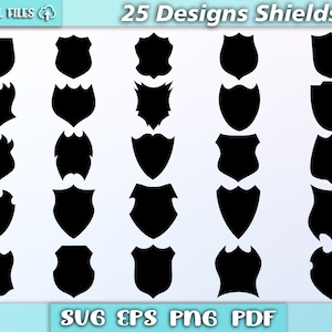 Shield silhouette svg/ shields svg/ vector badges/ shields png/ badges svg/ badges clipart/ eps/pdf/png/svg
