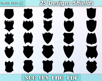 Shield silhouette svg/ shields svg/ vector badges/ shields png/ badges svg/ badges clipart/ eps/pdf/png/svg