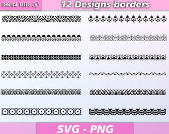 Decorative borders svg, borders bundle, borders lines svg,home decorative element,bordes silhouette,svg,png