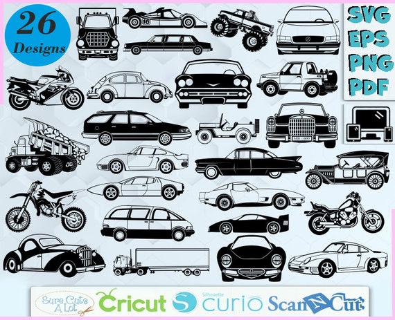 Download Car Svg Bundle Cars Svg Car Silhouette Vector Cars Svg Etsy