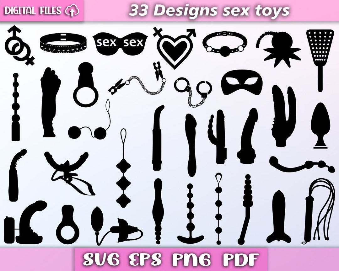 Erotic Toys Bundle Svg/ Sex Toys Svg/ Bdsm Vector/ Fetish/