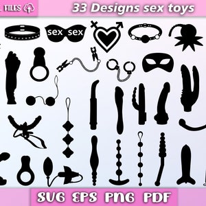 Erotikspielzeug Bundle SVG/ Sexspielzeug SVG/ Bdsm Vektor/ Fetisch/ Sexspielzeug Silhouette/ erotisches SVG/ Rollenspiel/ sexy SVG/ eps/pdf/png/svg