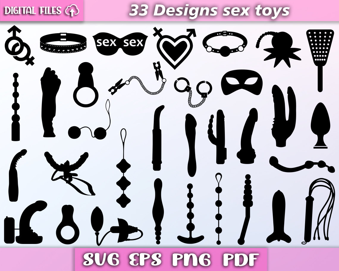 Erotik Spielzeug Bundle svg/ Sex spielzeug svg/ bdsm vektor/ Bild