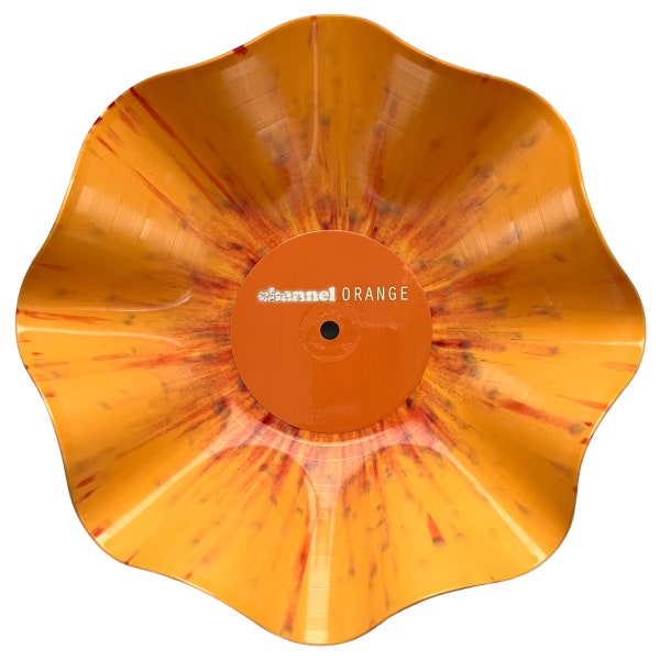 Frank Ocean - Channel Orange Record Bowl [ORANGE SPLATTERED 12" VINYL] Retro Record Bowl / Wall Decor