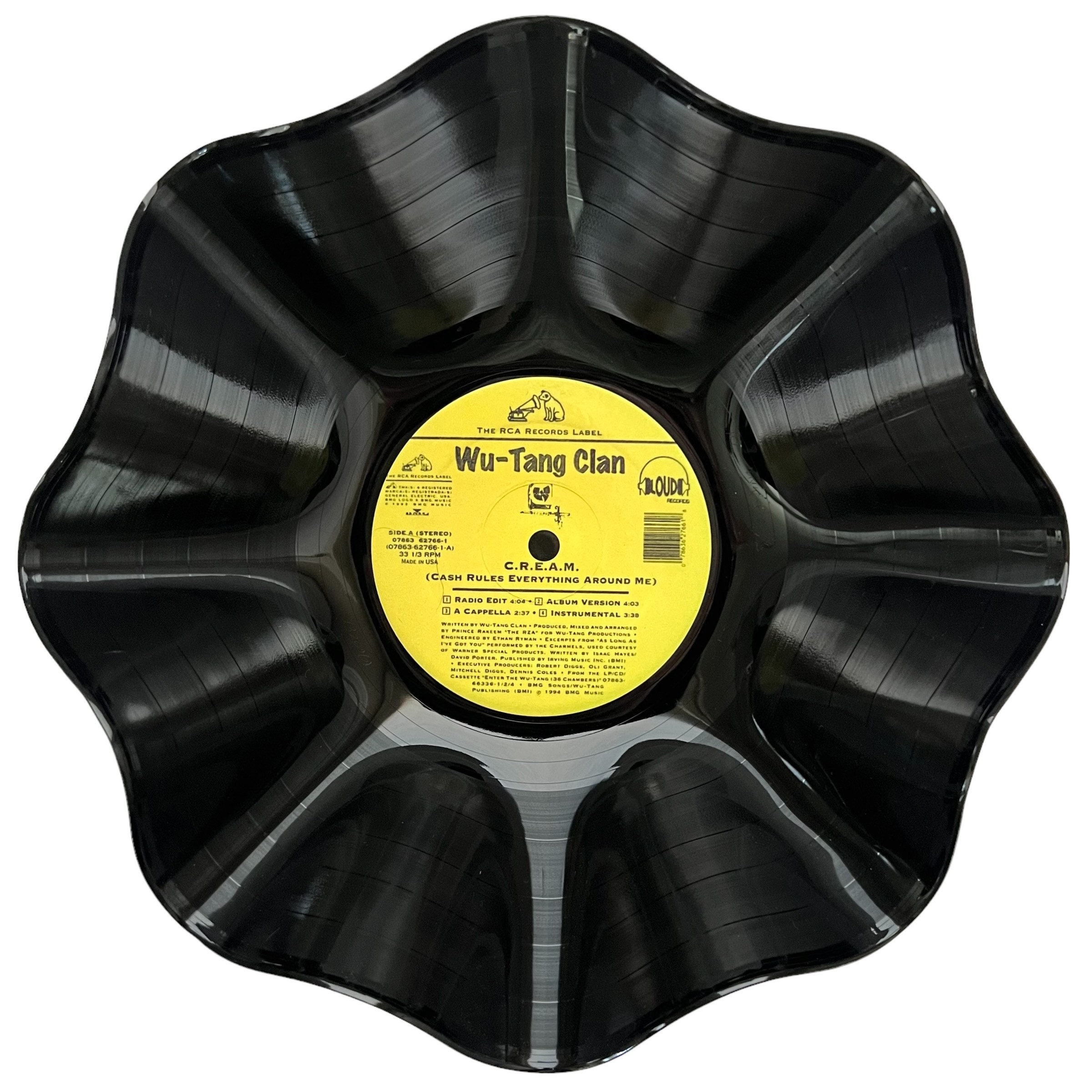 Wu-tang Clan C.R.E.A.M. Record Bowl Classic 90's Hip - Etsy