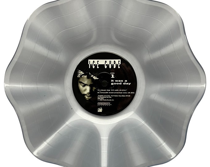 Ice Cube - It Was A Good Day Record Bowl [CLEAR 12" VINYL] Retro Record Bowl / Wall Decor