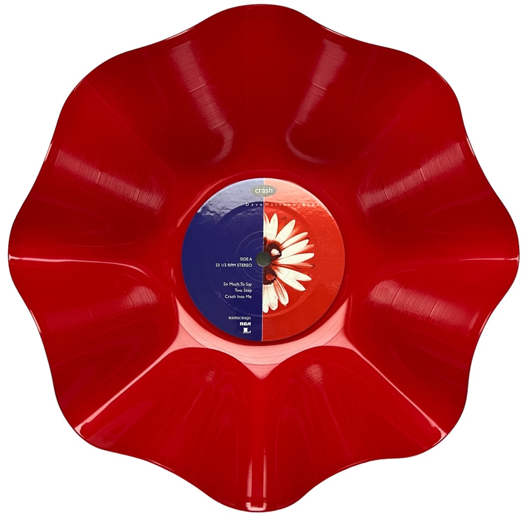 Dave Matthews Band Crash Record Bowl TRANSLUCENT RED 12 VINYL Retro