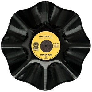 Brenton Wood Baby You Got It / Catch You on the Rebound Record Bowl BLACK  12 VINYL Retro Record Bowl / Wall Decor -  UK