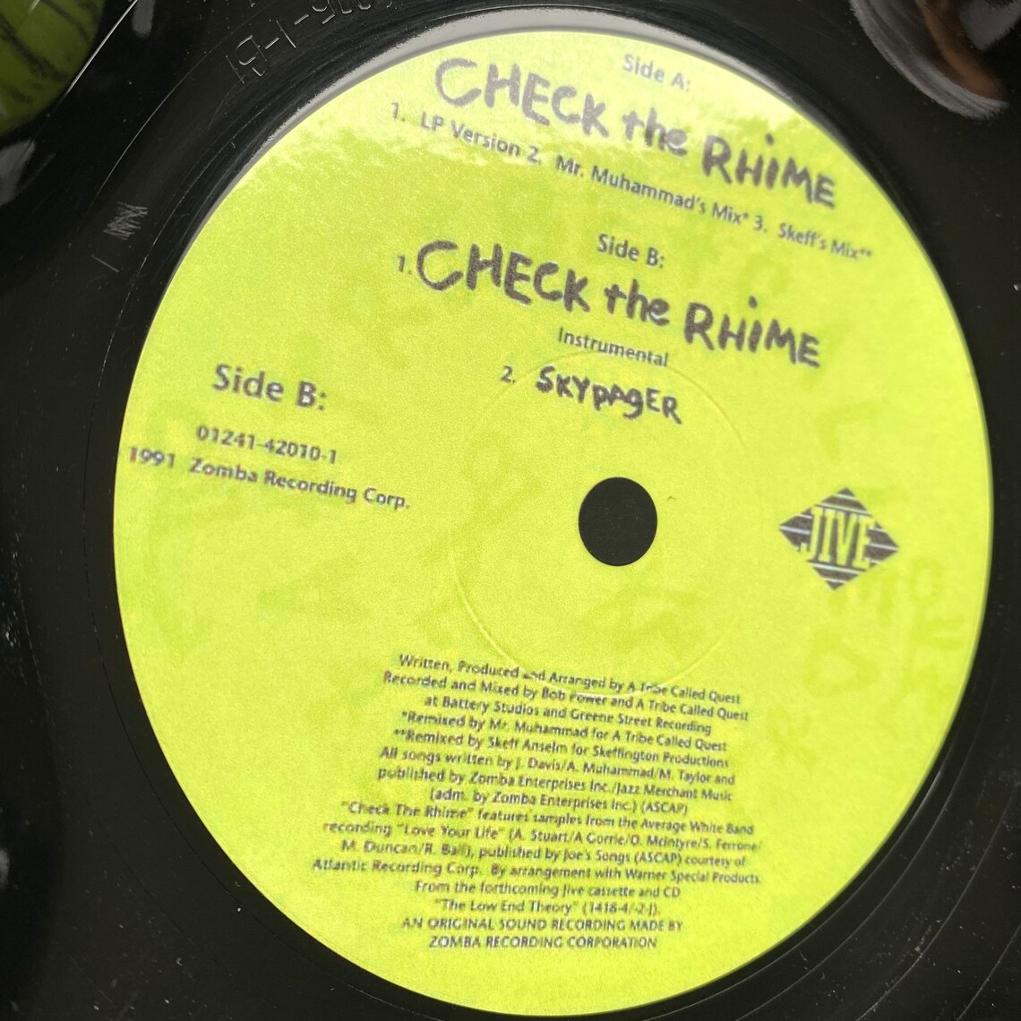 A Tribe Called Quest Check the Rhime Record Bowl Classic Etsy