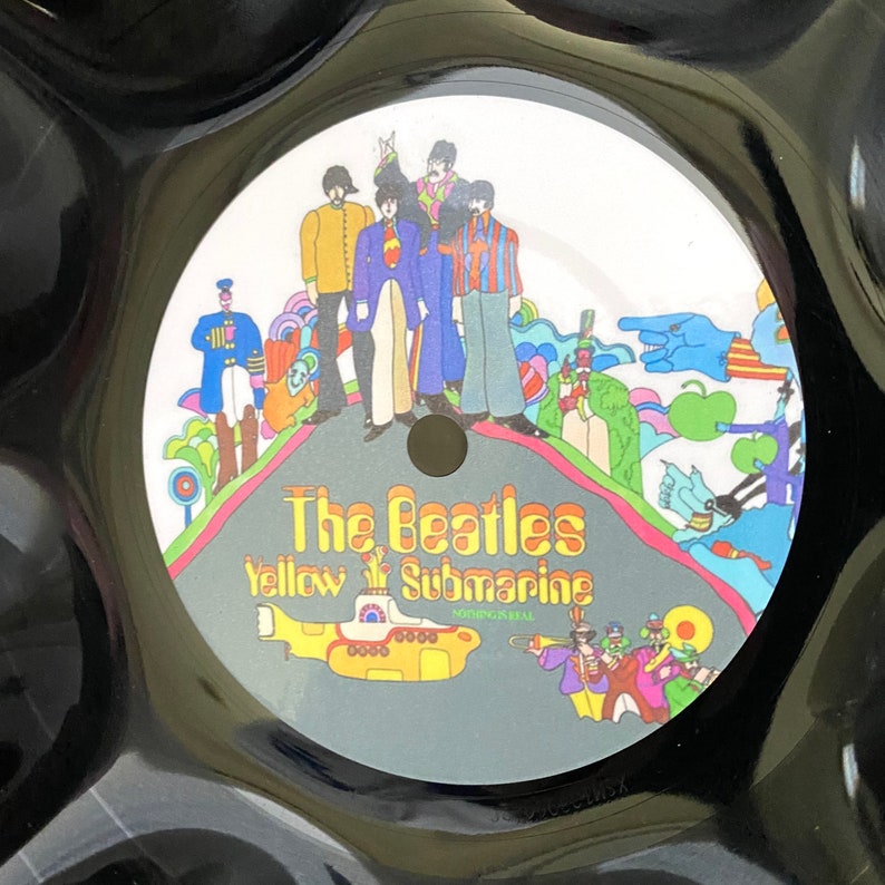The Beatles Yellow Submarine Record Bowl Classic 60's Etsy