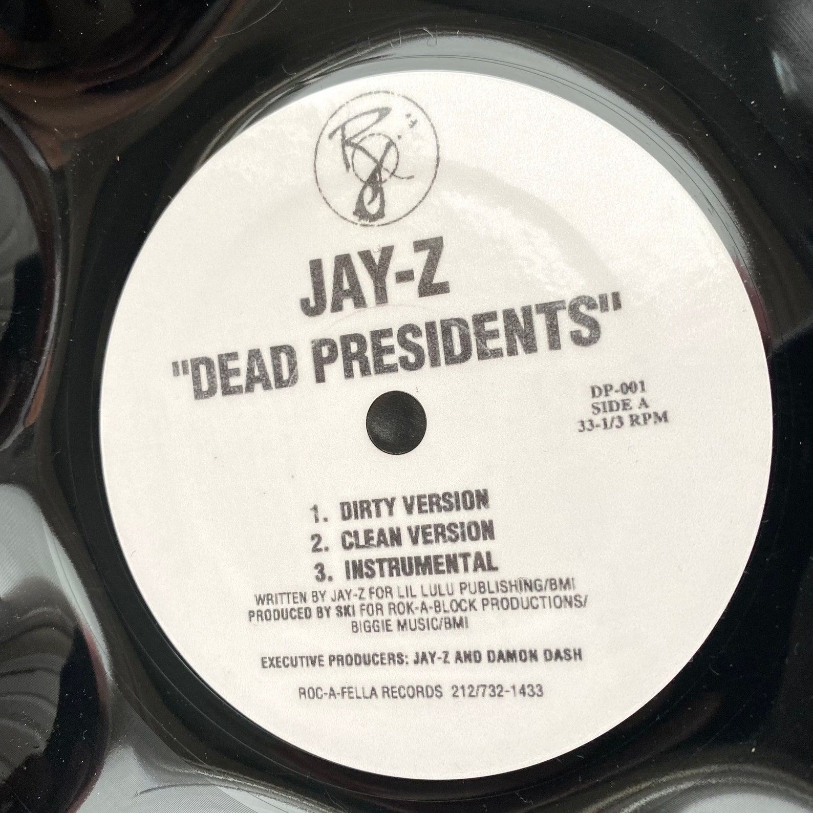 Jay-Z Dead Presidents Record Bowl Classic Hip Hop 12 Etsy