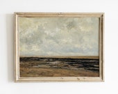 Villerville Seascape Beach painting Coastal Vintage art PRINTABLE FRAME TV