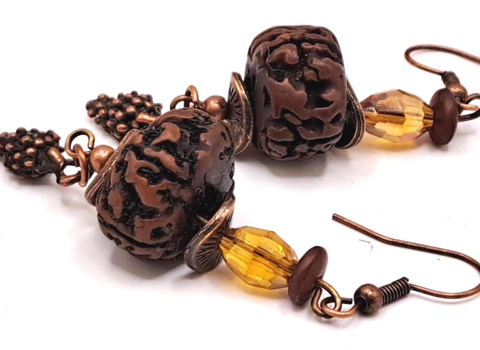 Boucles d'oreilles Grappe de raisin