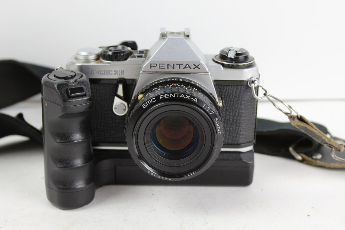 Pentax ME Super 35mm Film camera SLR w/ 50mm 1.7 lens PentaxA Etsy