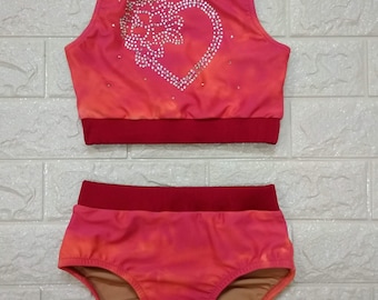 2 piece dance set, dancewear, size child 7/8