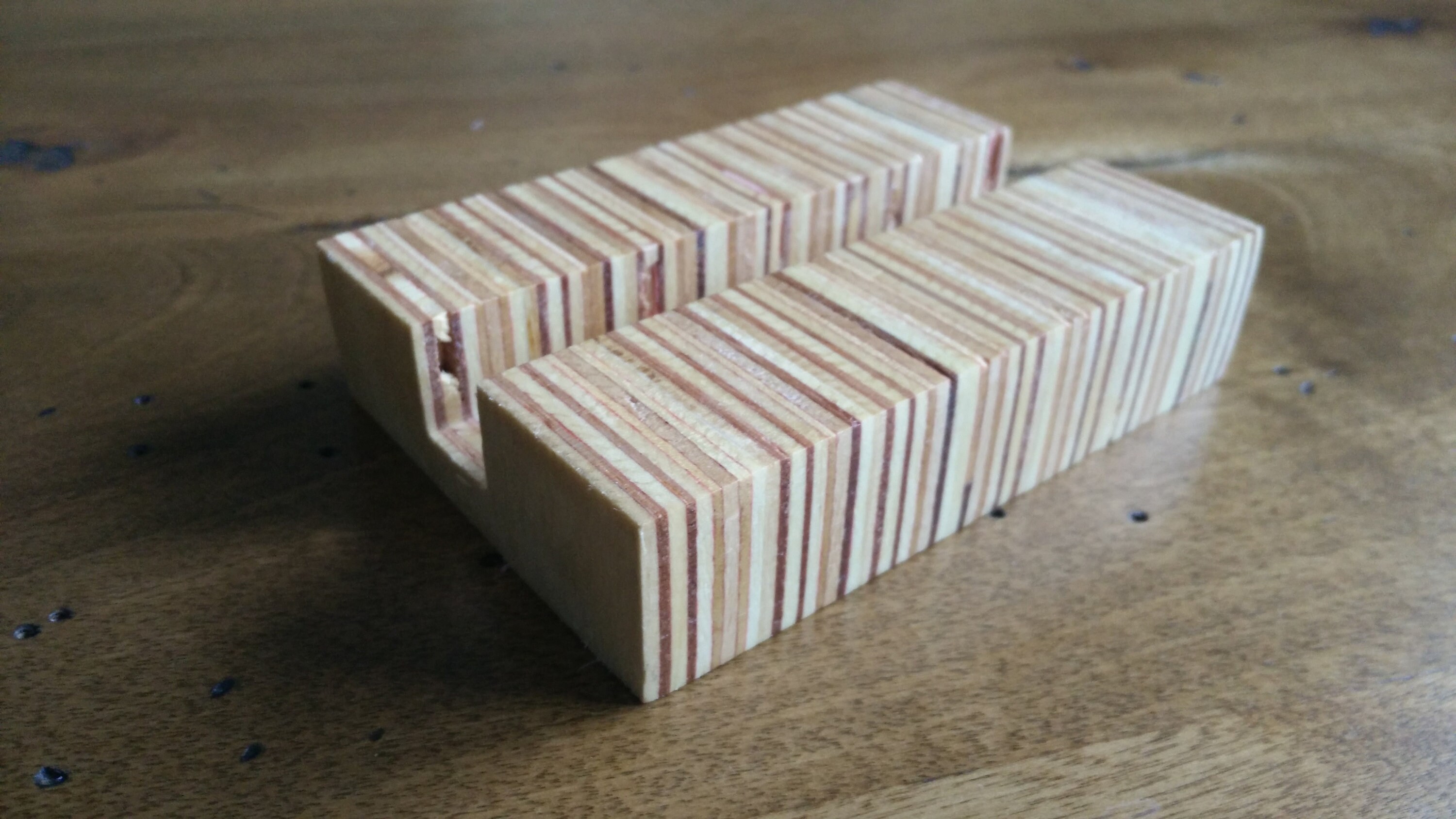 Retro Reclaimed Plywood Business Card Holder Etsy