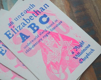 An Elizabethan ABC - Risograph Zine