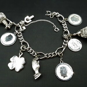 Monet Charm Bracelet Etsy