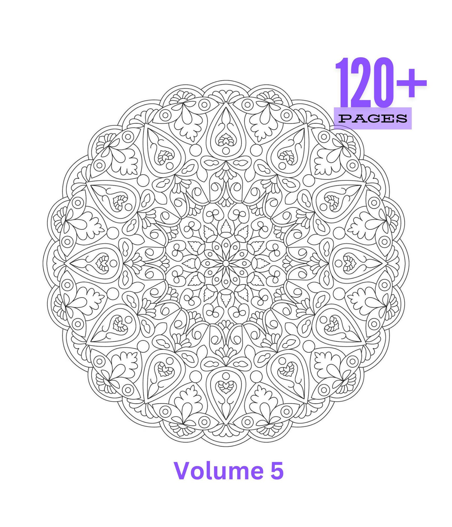 120+ Mandala Coloring Pages Vol 5 | Printable & Digital Mandala ...