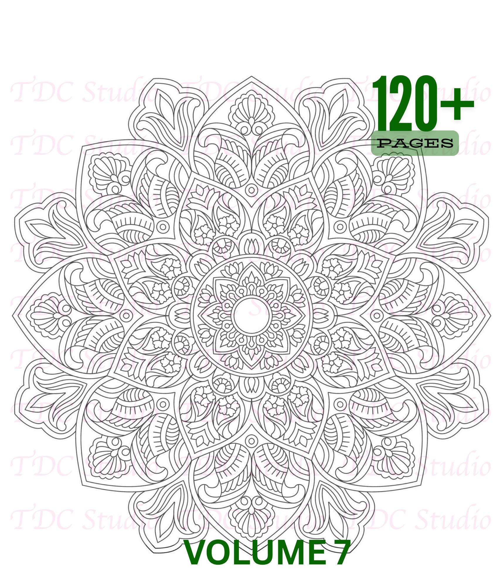 120+ Mandala Coloring Pages | Mandala Coloring Book Vol 7