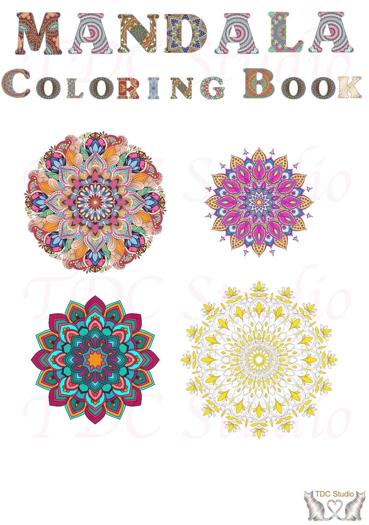 120+ Mandala Coloring Pages Vol 1 | Printable & Digital Mandala ...
