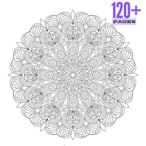 120+ Mandala Coloring Pages Vol 2 Intricate Designs for Mindfulness ...