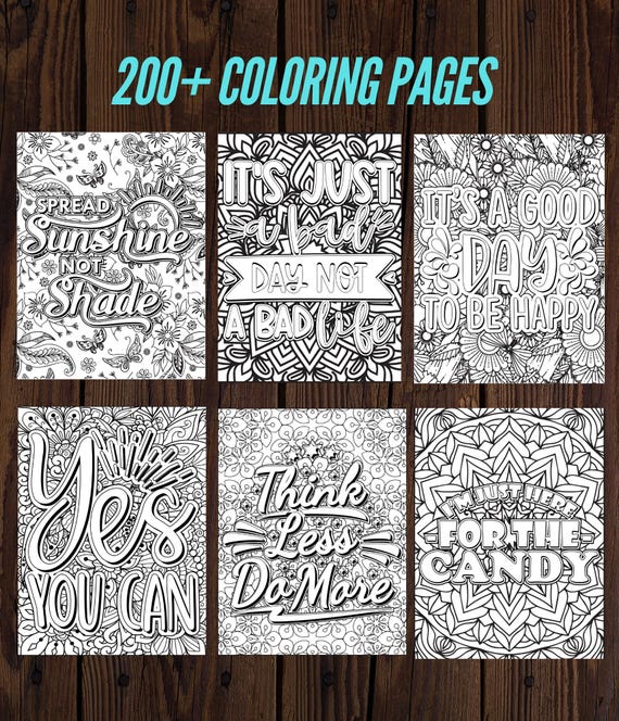 200+ mandala quotes coloring pages | funny quotes motivational quotes |  mandala coloring quotes | mindfulness stress relief relaxation - etsy  australia